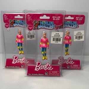 🛼 NIP. Three World’s Smallest Barbie Roller Blade Figure